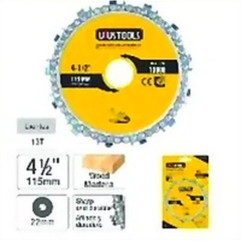 DISCO PARA TALLAR MADERA UYUSTOOLS 4.5 PULGADAS 13 PUNTAS
