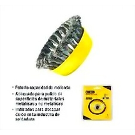 CEPILLO COPA TRENZADO 4 PULGADAS BLISTER UYUSTOOLS