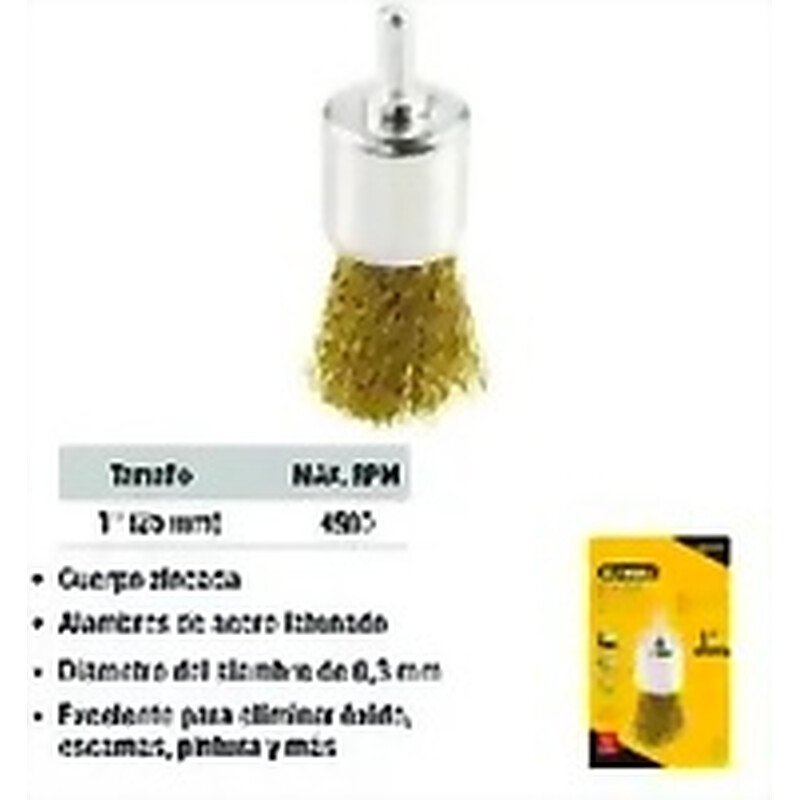 CEPILLO PARA TALADRO TIPO LAPIZ CON ESPIGA 1 PULGADA UYUSTOOLS