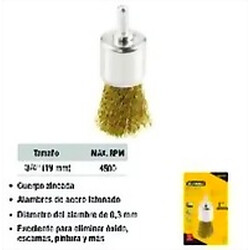 CEPILLOS CEPILLO PARA TALADRO T LÁPIZ CON ESPIGA 3/4 PULGADAS UYUSTOOLS