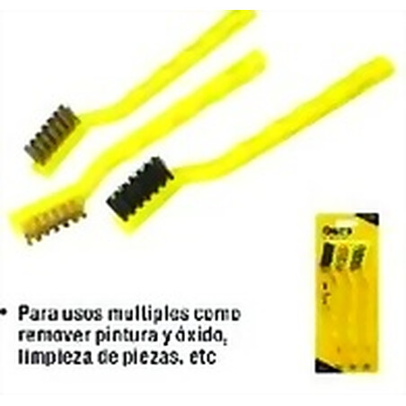 CEPILLOS MINI ESCOBILLA DE 3 PIEZAS UYUS UYUSTOOLS