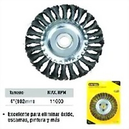 CEPILLO ENTORCHADO CIRCULAR 4 PULGADAS UYVOSTOOLS