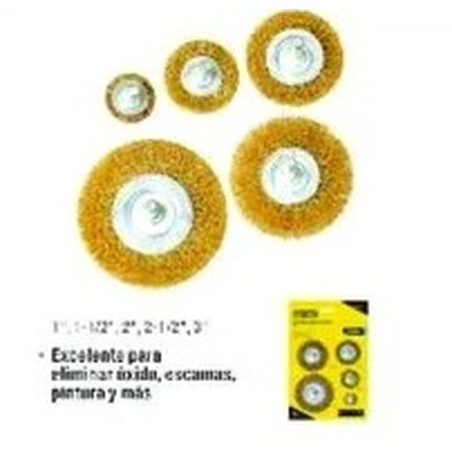CEPILLOS 5 PIEZAS SURTIDO EN JUEGO 1/4 PULGADAS UYUSTOOLS Ferreteria