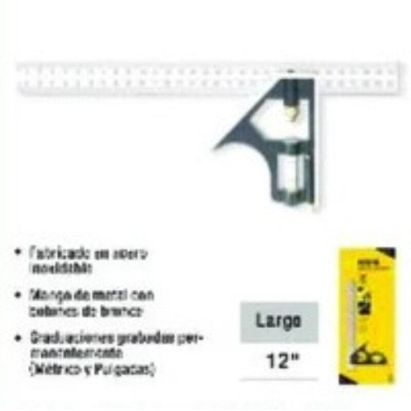 ESCUADRA COMBINADA CON NIVEL 12 PULGADAS UYUSTOOLS