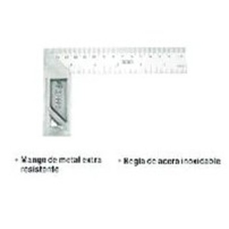 ESCUADRA EN ACERO INOXIDABLE UYUSTOOLS 8 PULGADAS