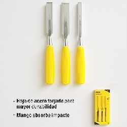 HERRAMIENTAS FORMÓN PARA MADERA 3 PIEZAS 1/2 PULGADAS 3/4 PULGADAS 1 PULGADA UYUSTOOLS