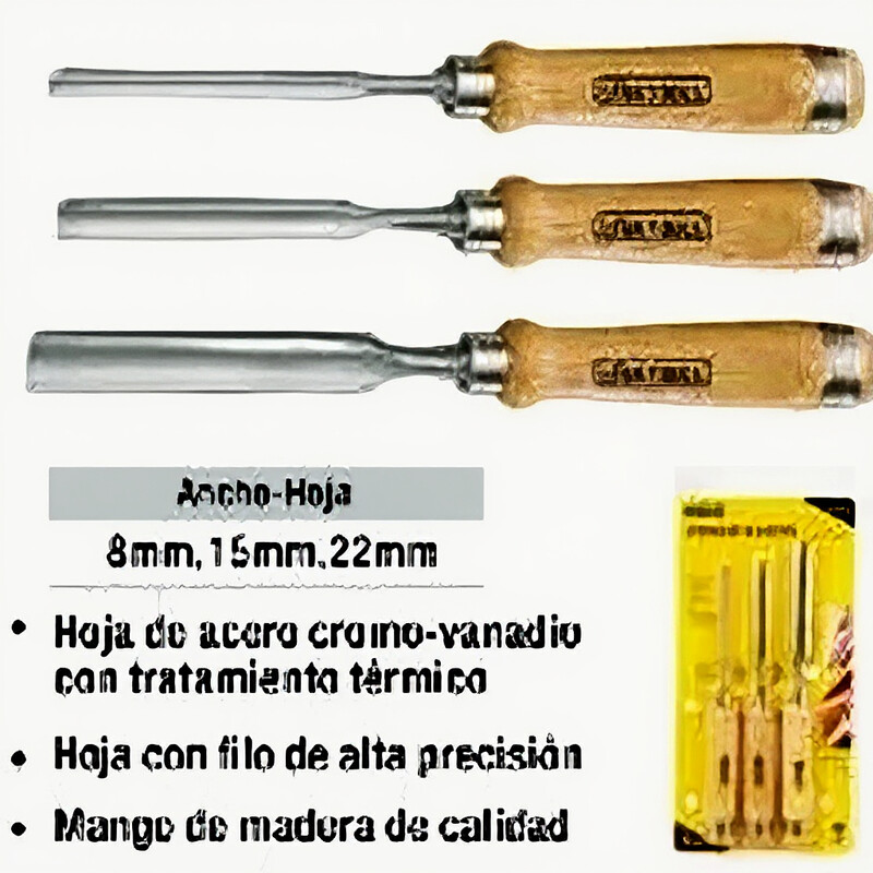 GUBIA EN JUEGO DE 3 PZAS UYUSTOOLS