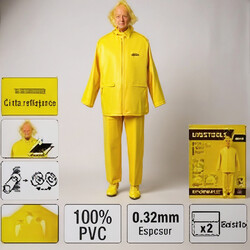 IMPERMEABLE 2 PIEZAS EN PVC TALLA M UYUSTOOLS