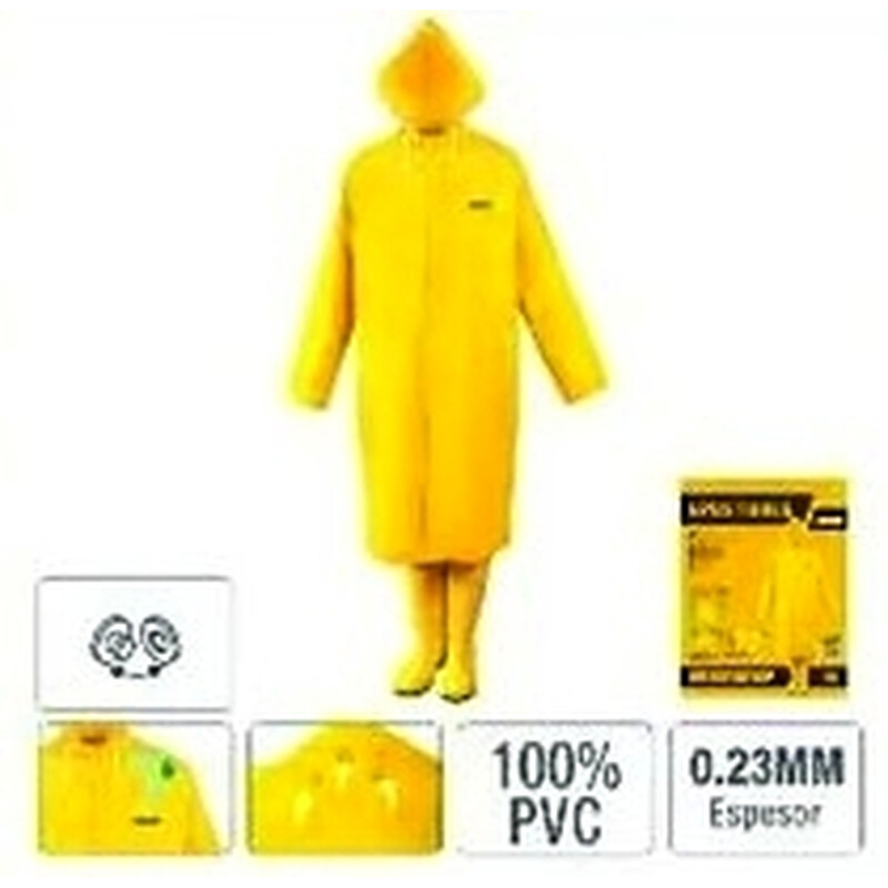 IMPERMEABLE LIGERO EN PVC DE 1 PIEZA TALLA M UYUSTOOLS Ferreteria