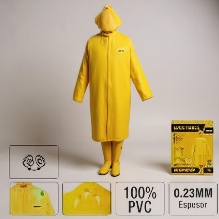 IMPERMEABLE LIGERO EN PVC DE 1 PIEZA XXL UYUSTOOLS Ferreteria