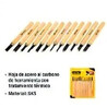 GUBIA EN JUEGO DE 12 PIEZAS MADERA UYUSTOOLS Ferreteria