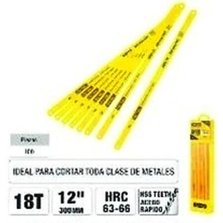 HOJA SEGUETA BI-METAL DE 100 PIEZAS 18 DIENTES UYUSTOOLS