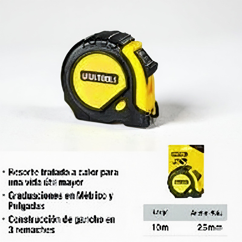 CINTA METRICA CON GOMA UYUSTOOLS 10 METROS