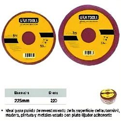 DISCO LIJA VELCRO 225 MILIMETROS GRANO 220 UYUSTOOLS Ferreteria
