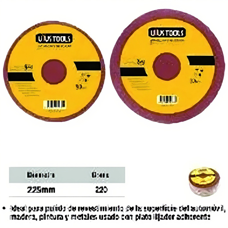 DISCO LIJA VELCRO 225 MILIMETROS GRANO 220 UYUSTOOLS Ferreteria