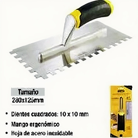 PALUSTRA DENTADA EN ACERO INOXIDABLE UYUSTOOLS Ferreteria