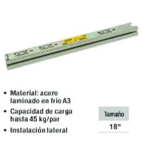 CORREDERA TELESCOPICA 18 PULGADAS UYUSTOOLS Ferreteria