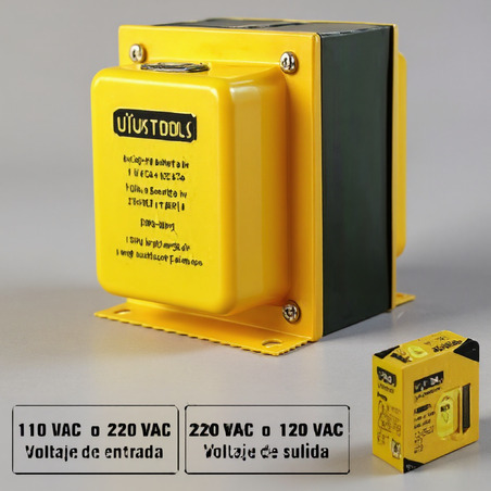 TRANSFORMADOR DE CORRIENTE 220V A 110V 2000W UYUSTOOLS Ferreteria