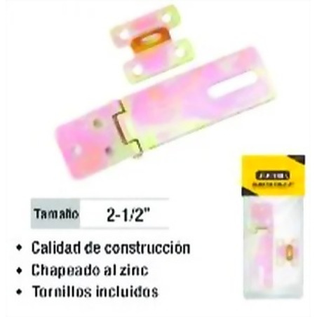 BISAGRA PORTA CANDADO 2 1/2 PULGADAS UYUSTOOLS CON TORNILLOS Ferreteria