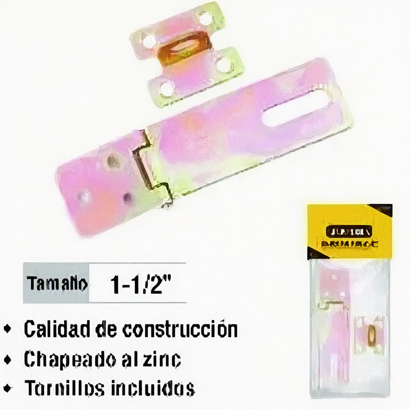 BISAGRA PORTA CANDADO 1 1/2 PULGADAS UYUSTOOLS CON TORNILLOS |