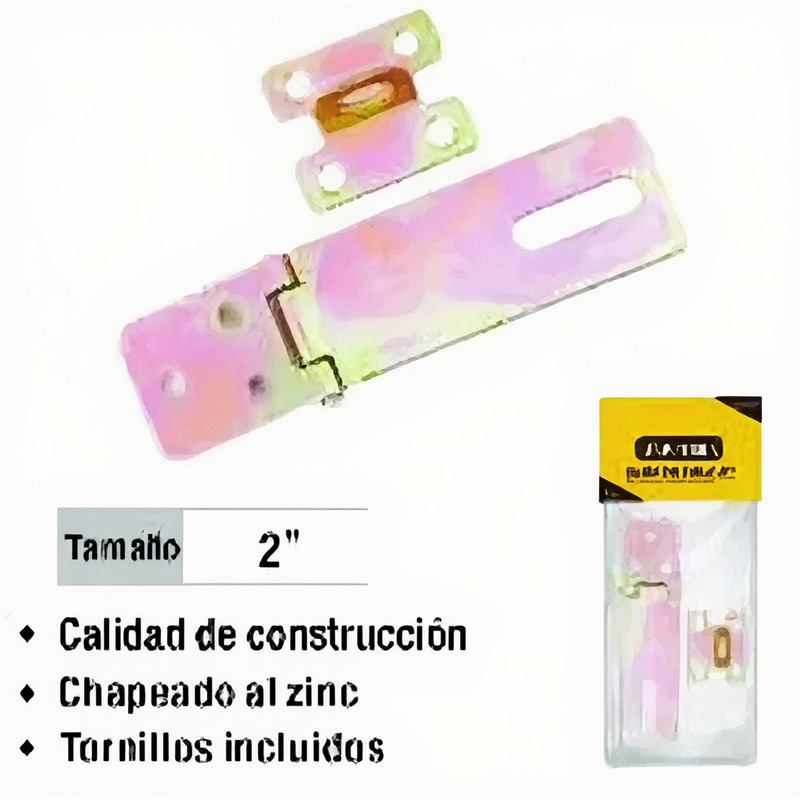BISAGRA PORTA CANDADO 2 PULGADAS UYUSTOOLS CON TORNILLOS |