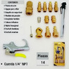 ACOPLE KITS DE 14 PIEZAS PARA COMPRESOR UYUSTOOLS |