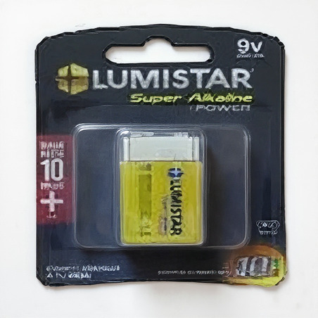BATERIA SUPER ALKALINE 9V 6LR61 1PC LUMISTAR | TuMayorFerretero