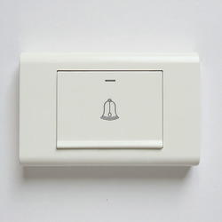 PULSADOR TIMBRE ELITE PARA EMPOTRAR BLANCO 127-250 VOLTIOS 16