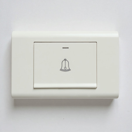 PULSADOR TIMBRE ELITE PARA EMPOTRAR BLANCO 127-250 VOLTIOS 16