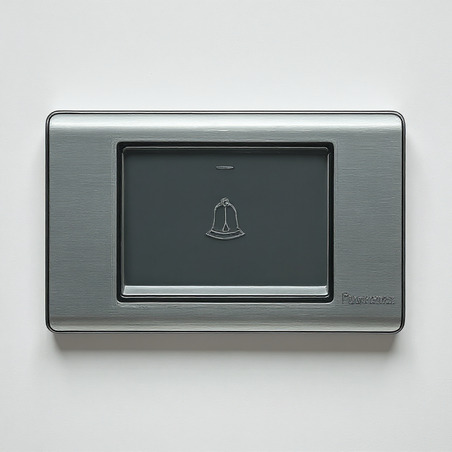 INTERRUPTOR PULSADOR TIMBRE ELITE PARA EMPOTRAR PLATA 127-250V