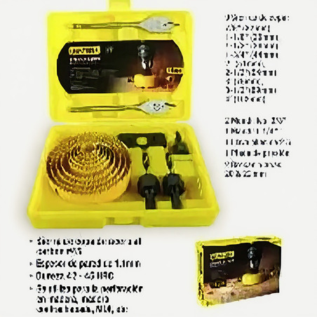 SIERRA DE COPA EN JUEGO DE 16 PIEZAS UYUSTOOLS