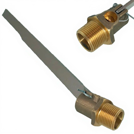 FLOTANTE DE 1/2 PULGADA VARILLA DE LATON MARCA METALES ALEADOS