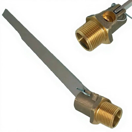 FLOTANTE DE 1 PULGADA VARILLA DE LATON MARCA METALES ALEADOS