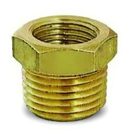 CONEXION BUSHING NPT MACHO HEMBRA 3/8 X 1/8 PULGADAS FAB