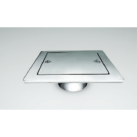 REJILLA CIEGA CUADRADA CROMADA 10 X 10 C PULGADAS FAB