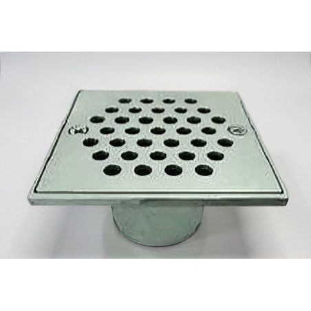 REJILLA CUADRADA ANTICUCARACHA CUELLO LARGO DE 1 1/4 PULGADAS ALUMINIO MA