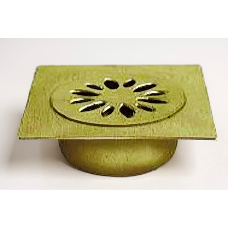 REJILLA INODOROS DE BRONCE INODORO CUADRADO 10 CM BRONCE