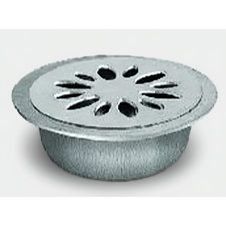 REJILLA INODOROS DE ALUMINIO INODORO REDONDO 12 CM ALUMINIO