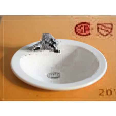 LAVAMANOS BLANCO SEMI EMPOTRAR 52x44 5x21 CENTIMETROS WEQUP Ferreteria