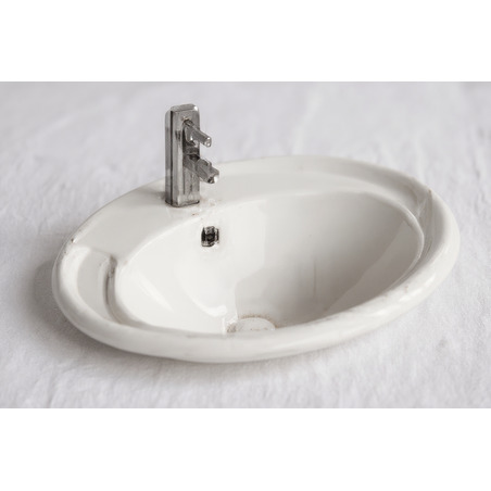 LAVAMANOS BLANCO SEMI EMPOTRAR 57x43x19 5 CENTIMETROS WEQUP Ferreteria