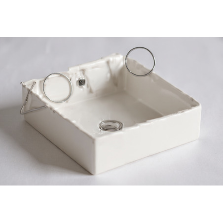 LAVAMANOS ARTISTICO CUADRADO BLANCO 40x40x17 CENTIMETROS WEQUP Ferreteria