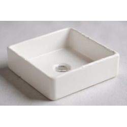 LAVAMANOS ARTÍSTICO CUADRADO BLANCO 38X38X13.5 CM WEQUP Ferreteria