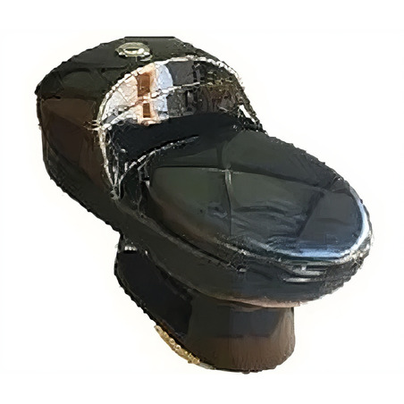 WATER CLOCK NEGRO BRILLANTE DE UNA PIEZA S-TRAP 300MM WEEQUP Ferreteria