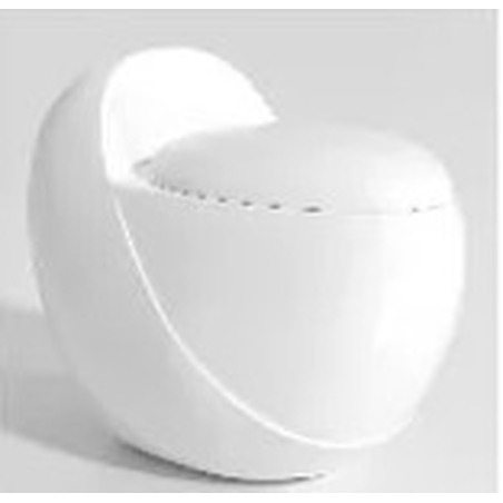 WATER CLOCK POCETA BLANCO DE UNA PIEZA SIFÓNICO S-TRAP 300MM TAPA ASIENTO DE