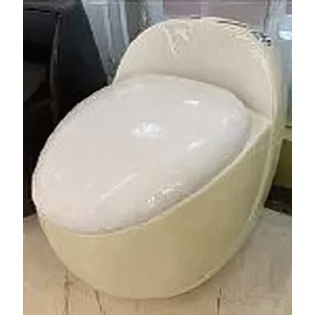 WATER CLOCK POCETA MARFIL Y BLANCO MATE DE UNA PIEZA SIFÓNICO S-TRAP 300MM TAPA