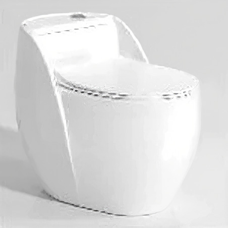 WATER CLOCK POCETA BLANCO DE UNA PIEZA SIFÓNICO S-TRAP 300MM TAPA ASIENTO DE