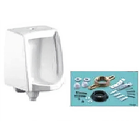 URINARIO BLANCO MEDIANO CON ACCESORIOS 36X33X60 CM WEQUP Ferreteria