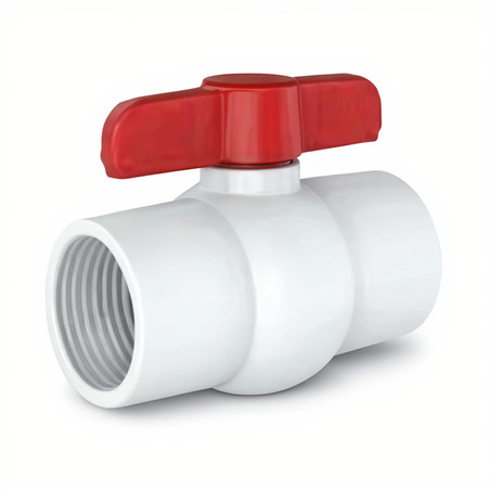 VALVULA BOLA PVC DE 1/2 PULGADA CON ROSCA WEQUP Ferreteria