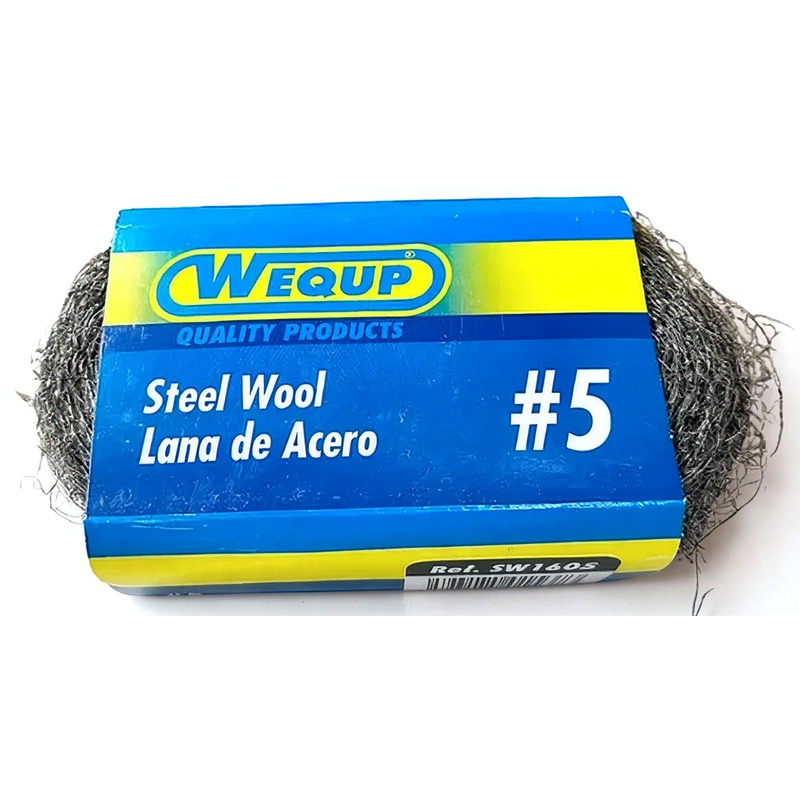 LANA DE ACERO NO.5 CONTIENE 160 GRAMOS WEQUP