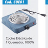 COCINA ELÉCTRICA DE 1 QUEMADOR 1000 WATTS WEQUP